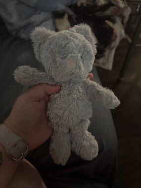 Jellycat Retired Squiggle Grey Kitty Cat Plush Stuffed Animal